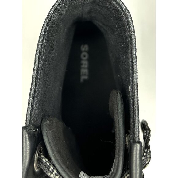 Sorel Lexie Wedge Boots Womens Size 7 Black Lace Up Ankle Booties Lug NL3046-010 - Picture 9 of 16